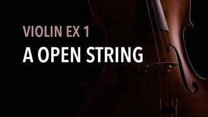 violin ex 1 A open string