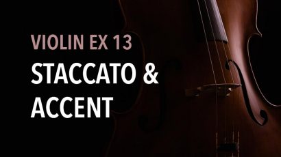 violin ex 13 staccato & accent