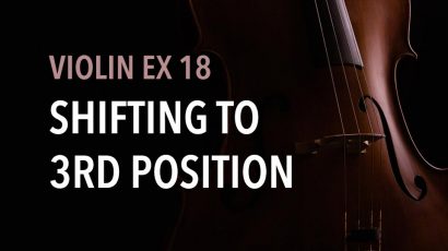 violin ex shifting to 3rd position