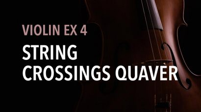 violin ex 4 string crossings quaver