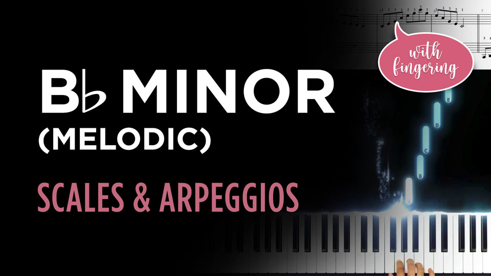 Bb Melodic Minor Scale &Amp; Arpeggio