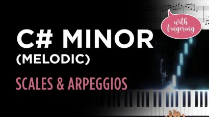 C# Melodic Minor Scale & Arpeggio