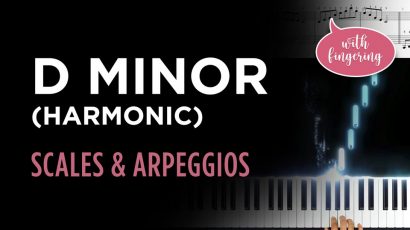 D Harmonic Minor Scale & Arpeggio