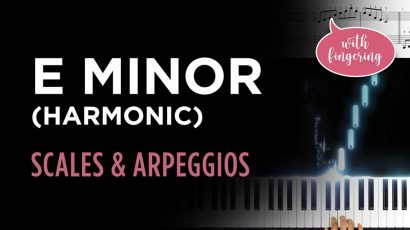 E Harmonic Minor Scale & Arpeggio