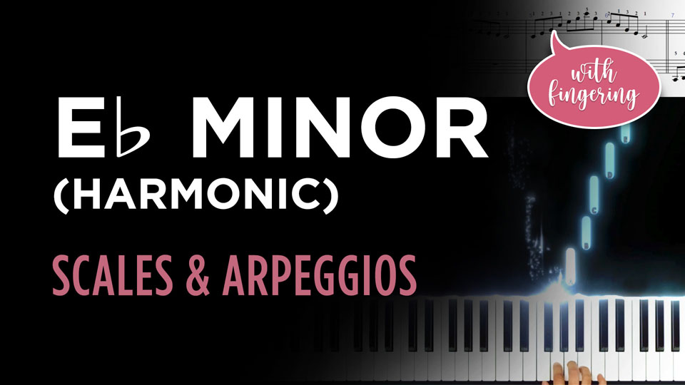 Eb Harmonic Minor Scale & Arpeggio