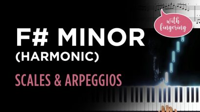 F# Harmonic Minor Scale & Arpeggio