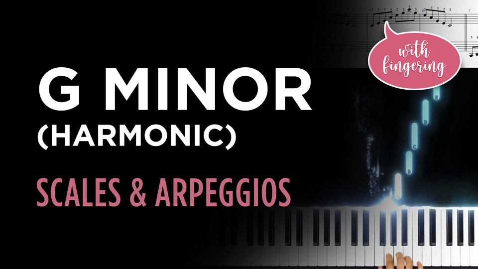 G Harmonic Minor Scale & Arpeggio