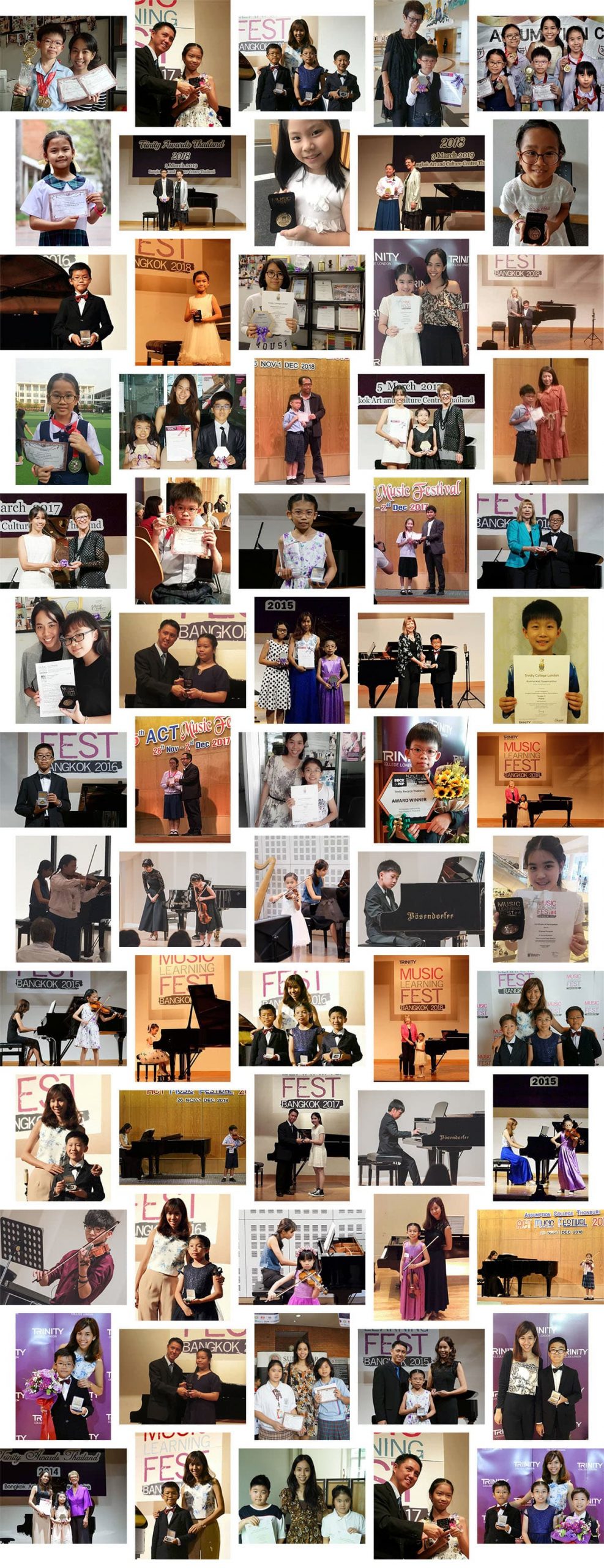 past student performance, examination, photos