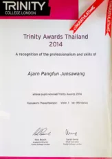 trinity award thailand 2014