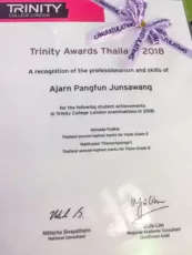 trinity award thailand 2018