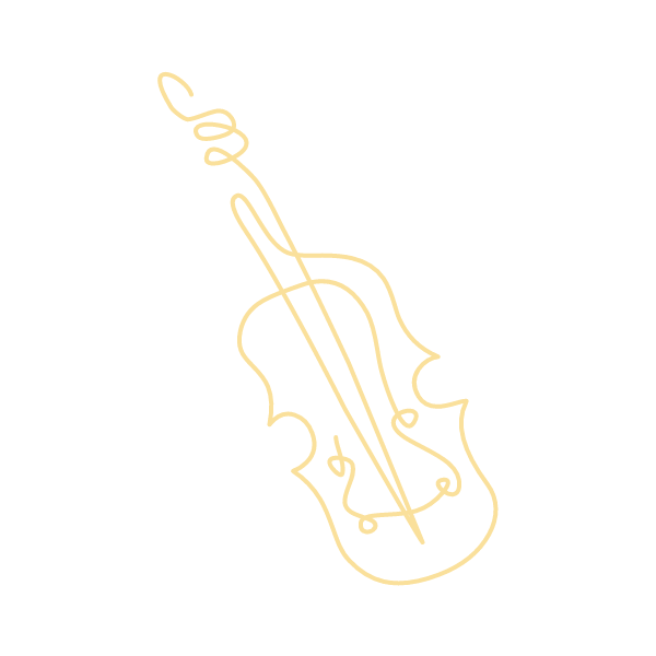 violin line art